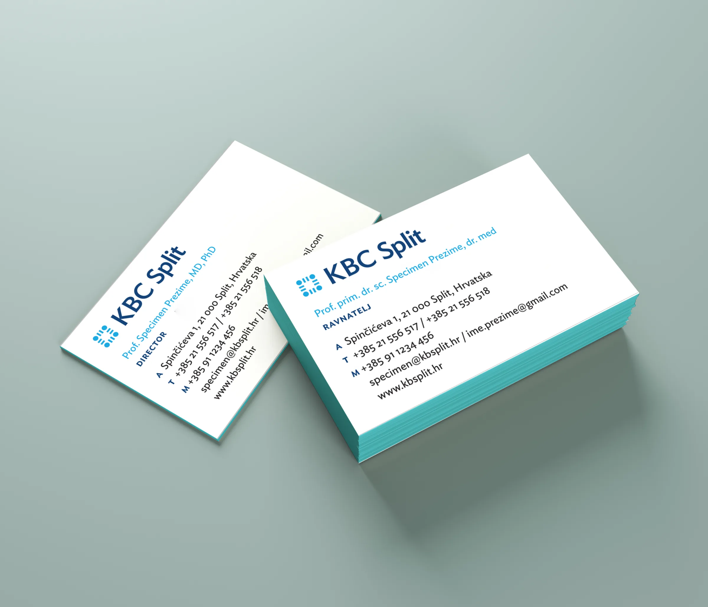 KBC Split  Bilingual Business Cards