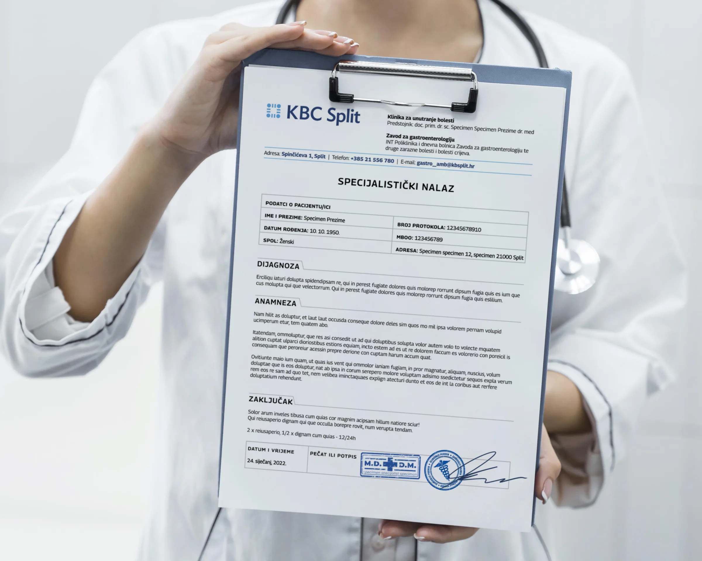 KBC Split  Branded Medical Document