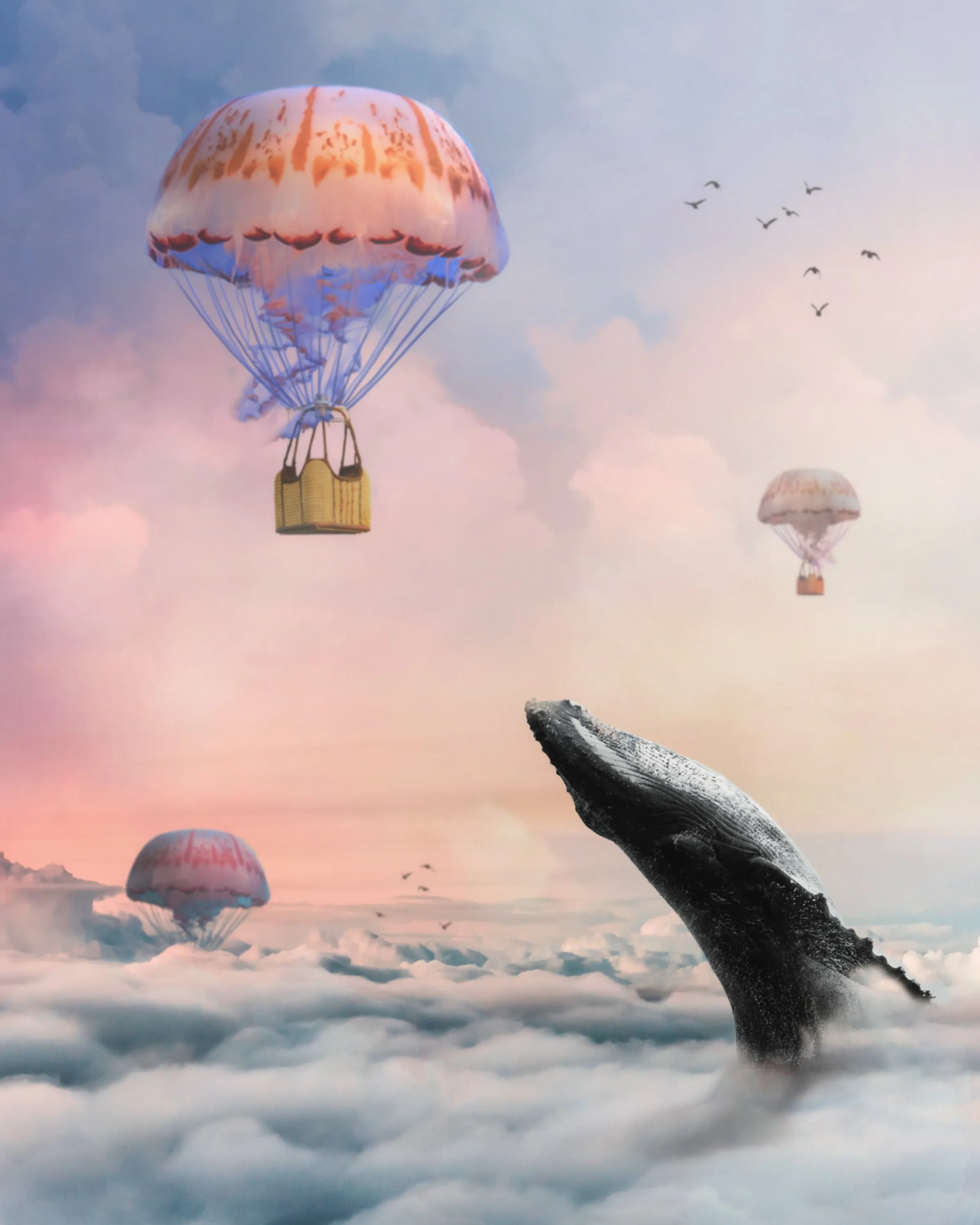 Above Sea Sky  Whale & Jellyfish Balloons