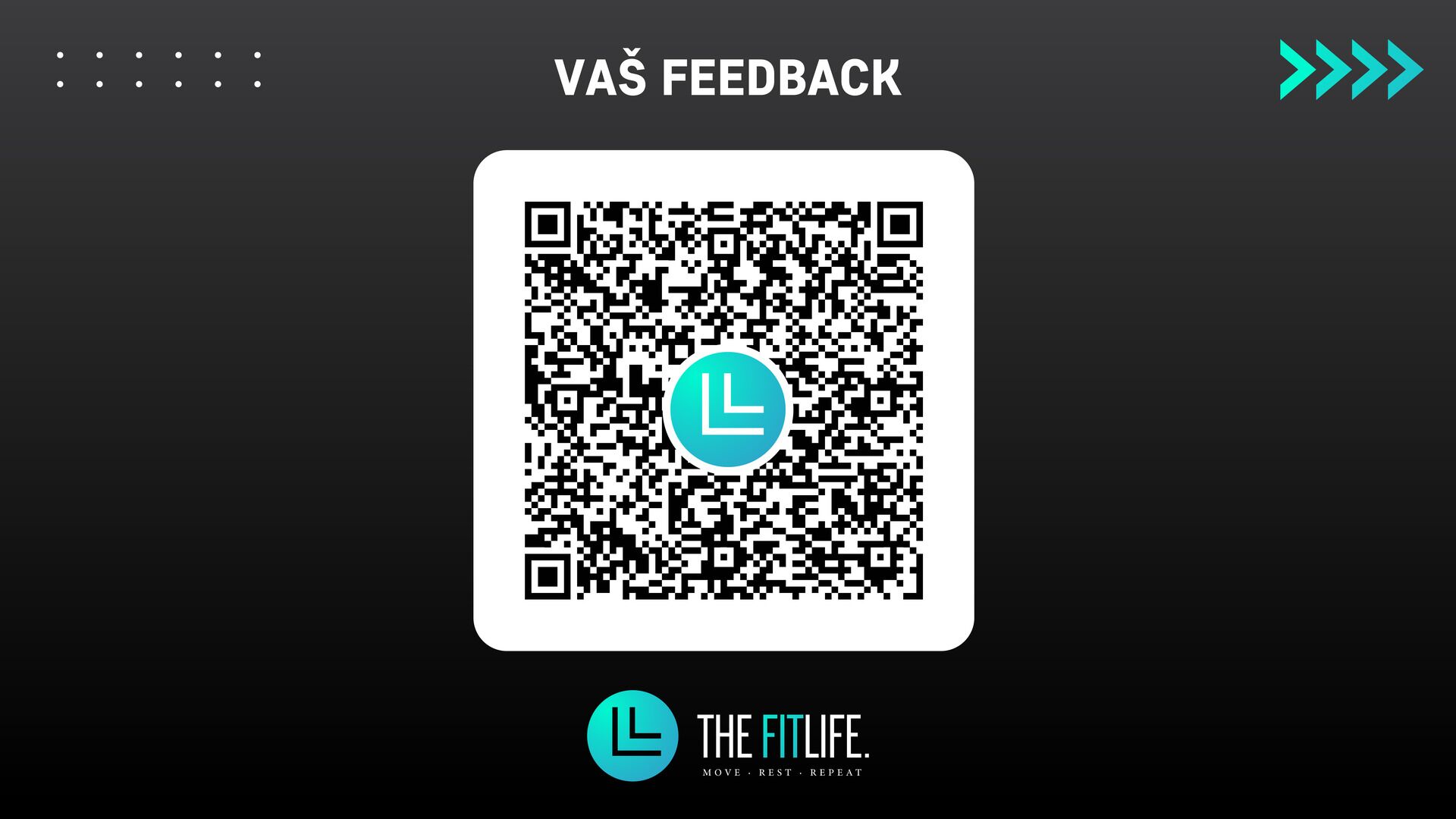 Workout feedback QR screen